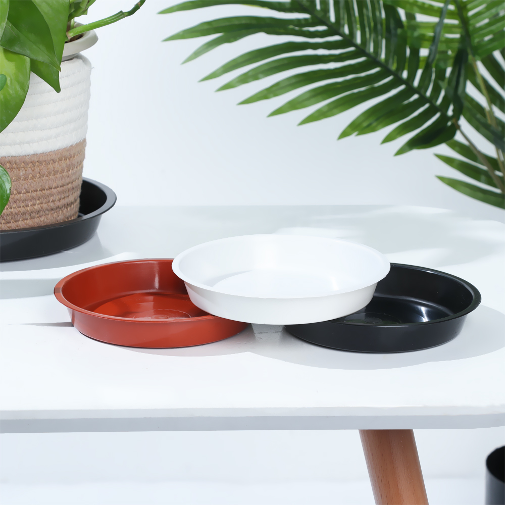 3Pcs Round Shaped Plant Trays  - Drip Tray Saucer บทวิจารณ์และราคา