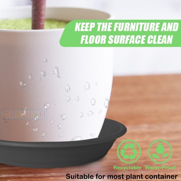 6 Pcs Plastic Plant Saucers, A - Drip Tray Saucer บทวิจารณ์และราคา