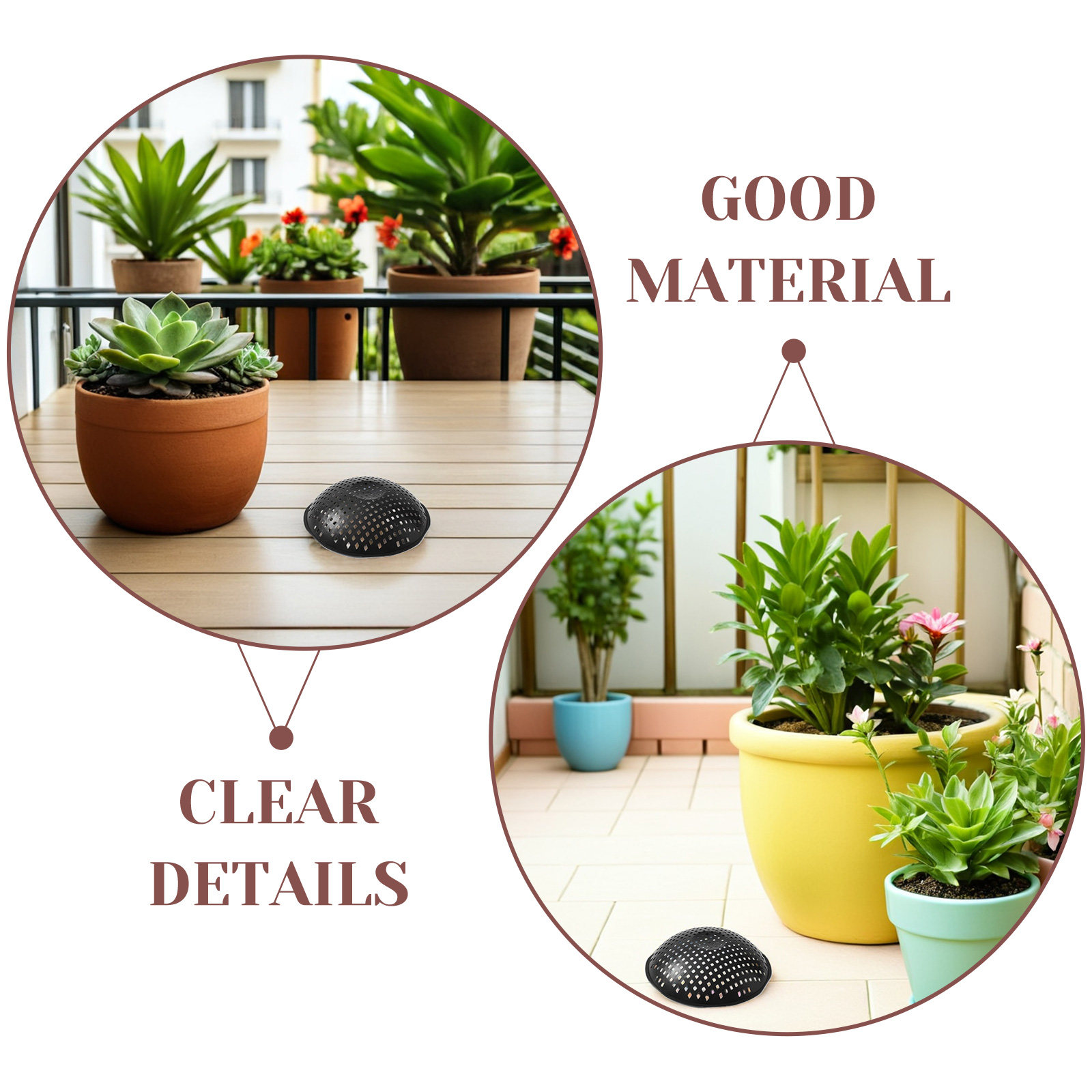 10Pcs Flower Pot Hole Mesh Pad - Bonsai Garden For Home บทวิจารณ์และราคา