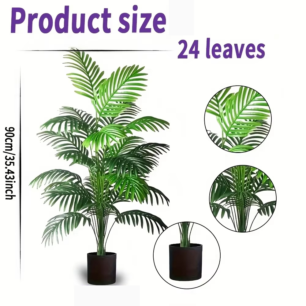 24 Leaves Areca Palm Artificia - Bonsai Garden Kit บทวิจารณ์และราคา