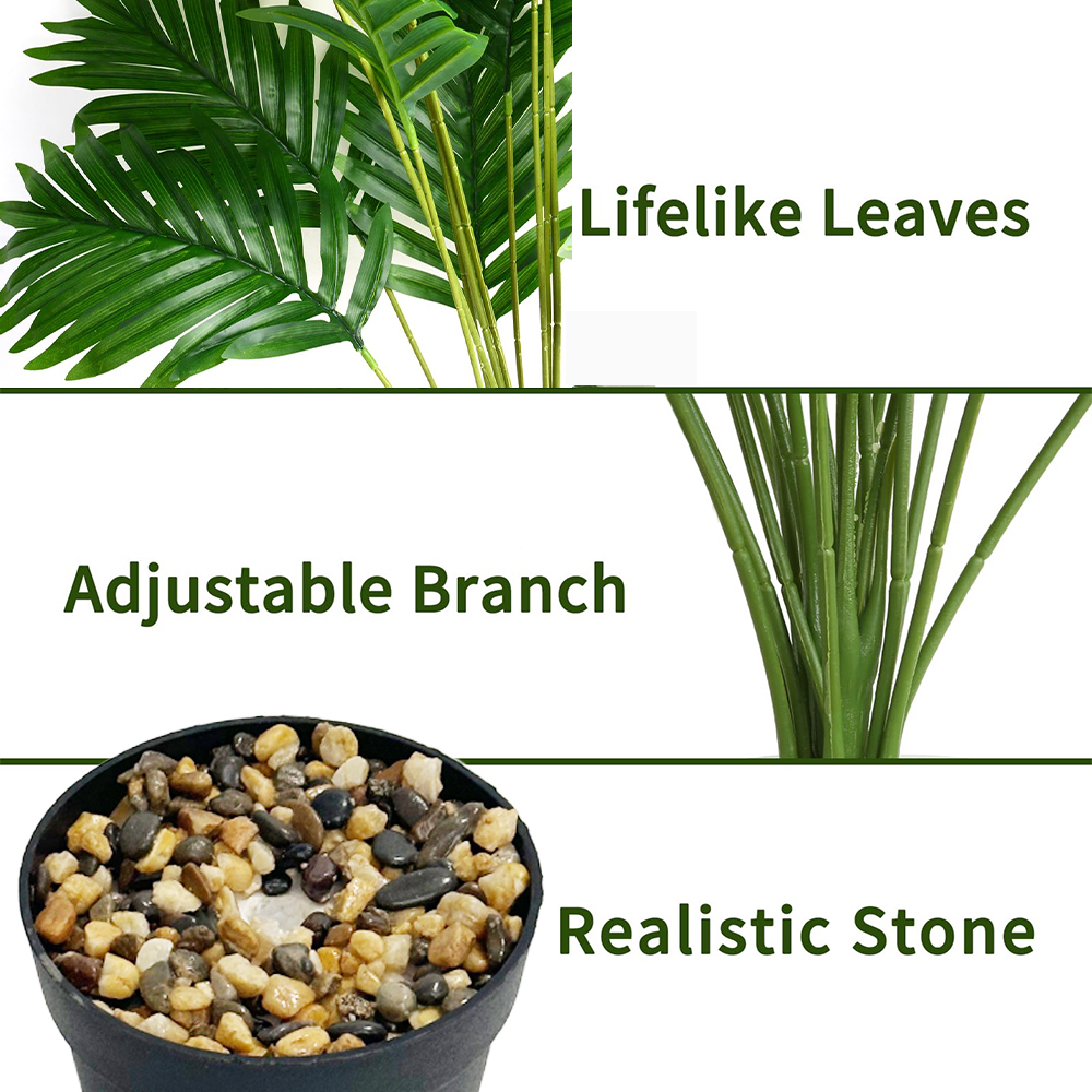 24 Leaves Areca Palm Artificia - Bonsai Garden Kit บทวิจารณ์และราคา