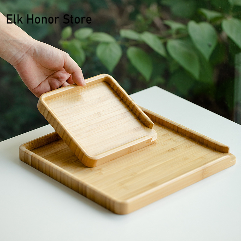 Chinese Bamboo Food Tray Puer  - Bonsai Garden For Home บทวิจารณ์และราคา