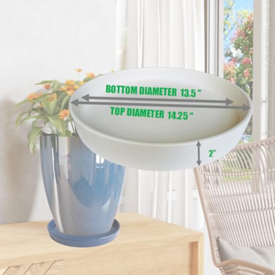 Plant Saucer Ceramic Deep Pot  - Drip Tray Saucer บทวิจารณ์และราคา