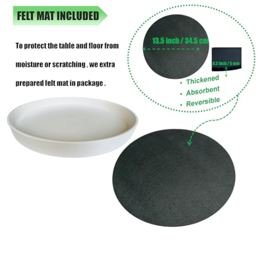 Plant Saucer Ceramic Deep Pot  - Drip Tray Saucer บทวิจารณ์และราคา