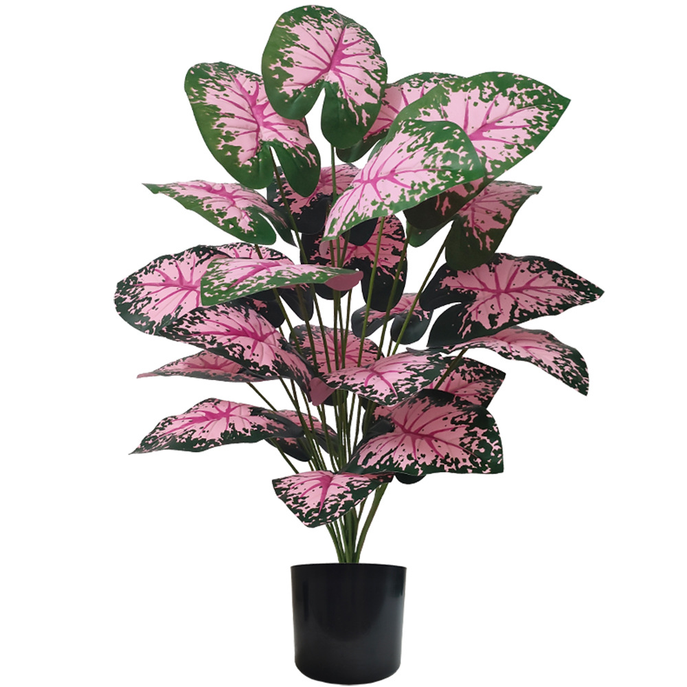 Pink Leaf Potted Plants Fake A - Bonsai Garden Kit บทวิจารณ์และราคา
