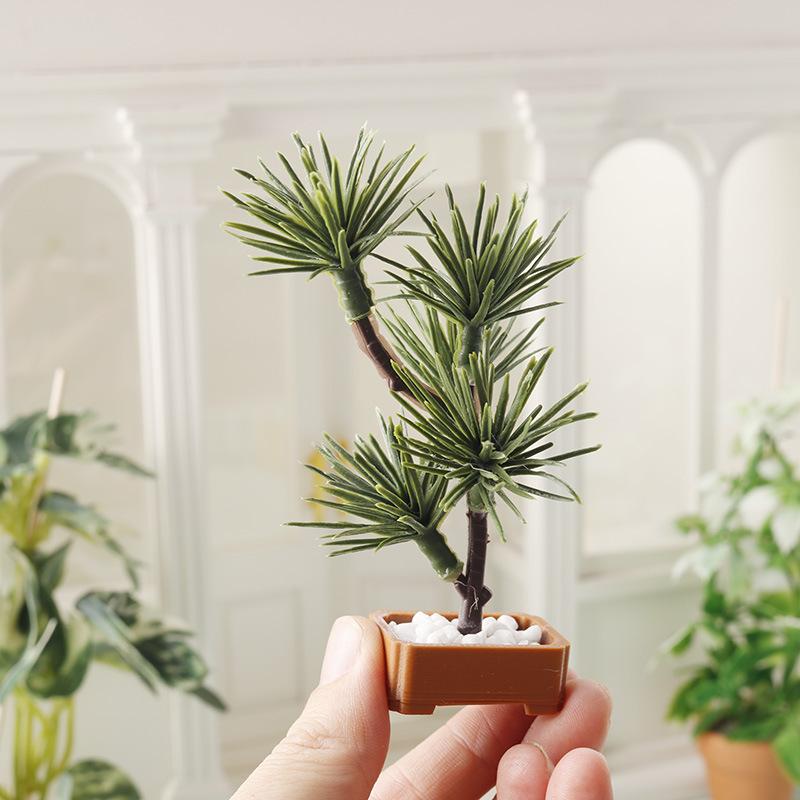 1Pcs 1/12 Dollhouse Simulation - Bonsai Garden Plants บทวิจารณ์และราคา