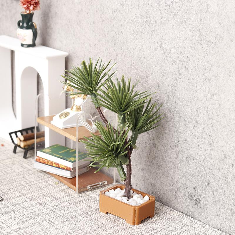 1Pcs 1/12 Dollhouse Simulation - Bonsai Garden Plants บทวิจารณ์และราคา