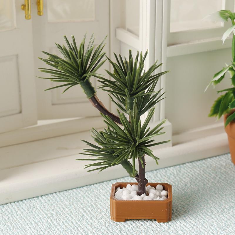 1Pcs 1/12 Dollhouse Simulation - Bonsai Garden Plants บทวิจารณ์และราคา