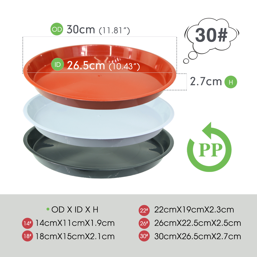 3-5PC Durable Plastic Plant Sa - Drip Tray Saucer บทวิจารณ์และราคา