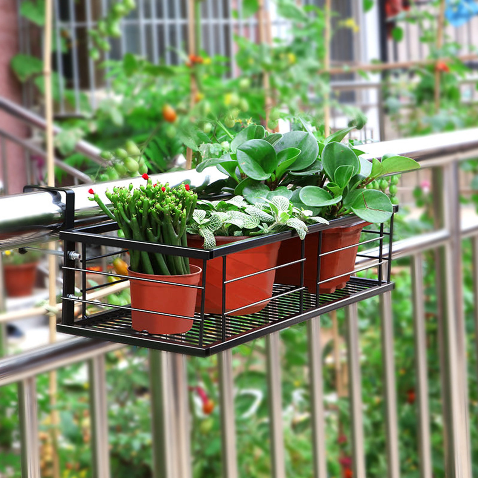 1Pcs Balcony Hanging Flower Po - Bonsai Garden Plants บทวิจารณ์และราคา