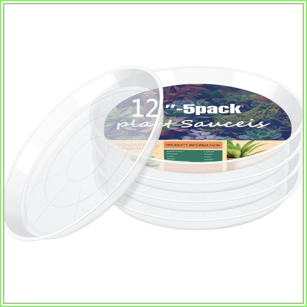 Clear Plant Saucers 4-22 Inch, - Drip Tray Saucer บทวิจารณ์และราคา