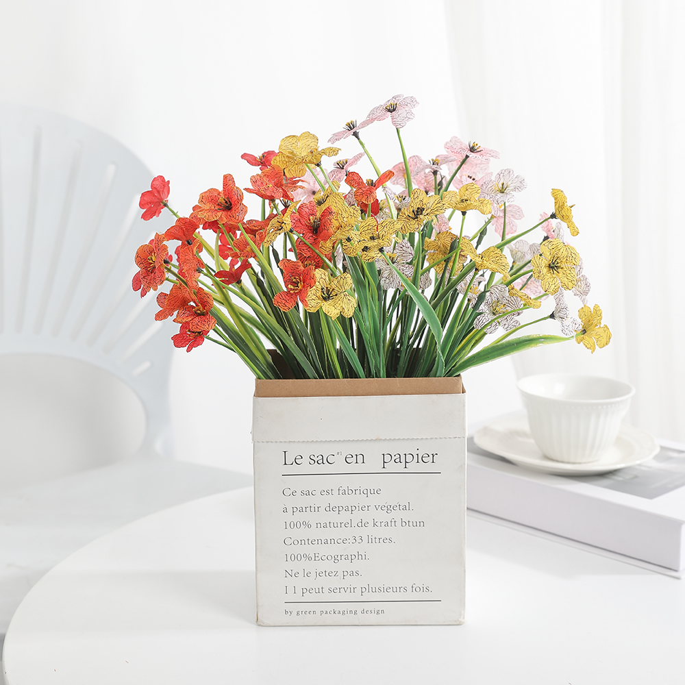 1/2Pcs Artificial Flowers Bouq - Bonsai Garden For Home บทวิจารณ์และราคา