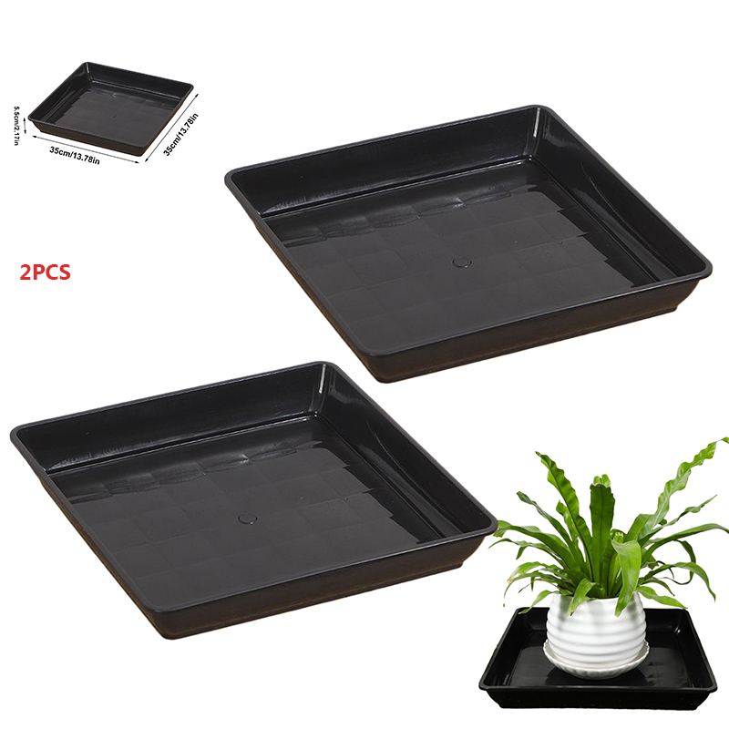 2 Pcs Flower Pot Base Thickene - Drip Tray Saucer บทวิจารณ์และราคา
