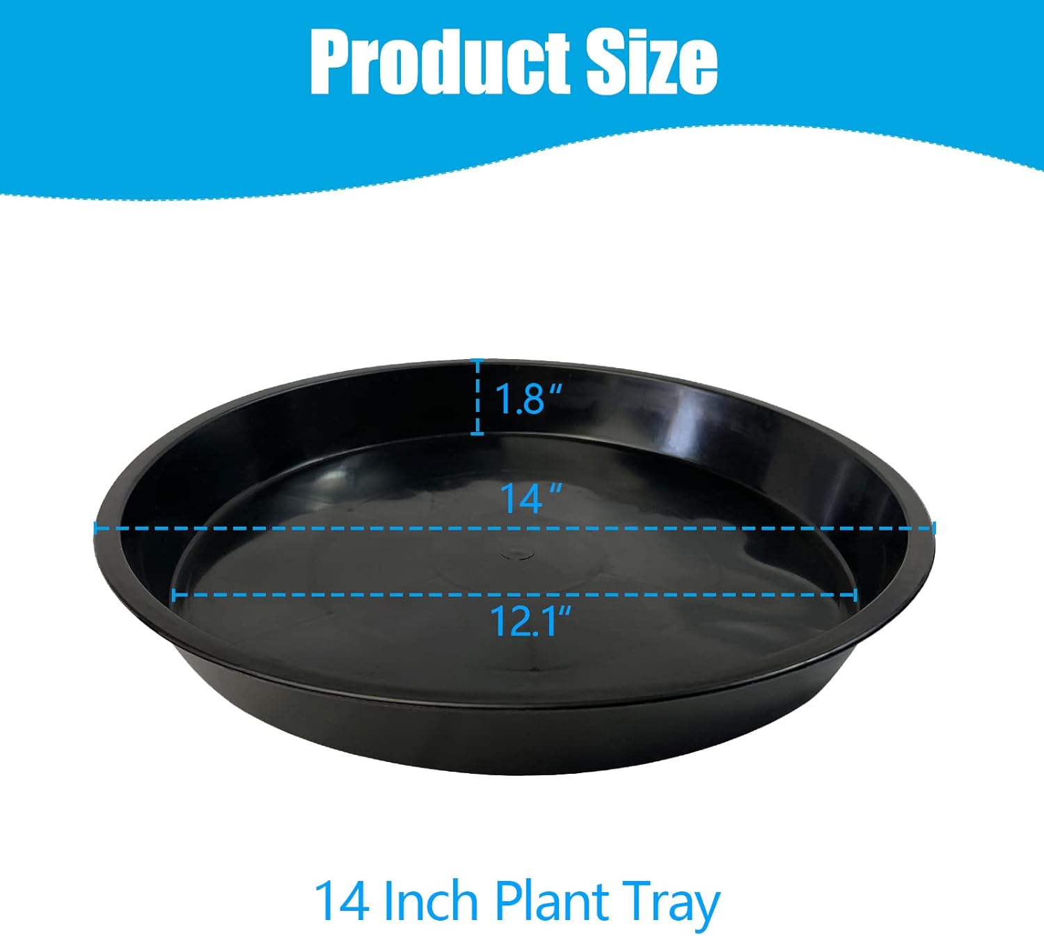 5-Pack Heavy Duty Plant Saucer - Drip Tray Saucer บทวิจารณ์และราคา