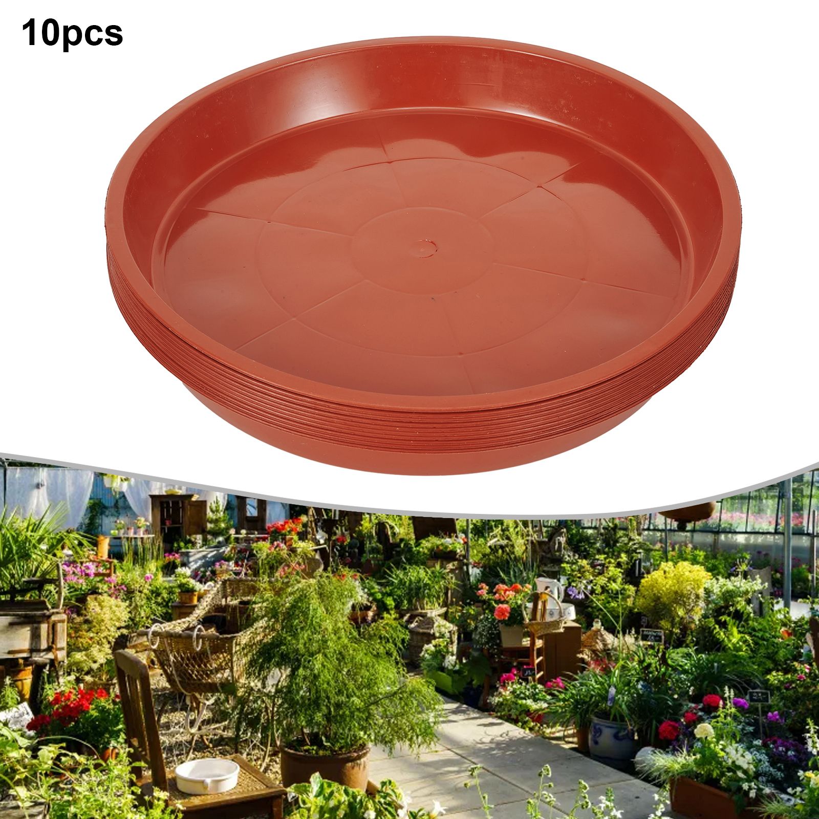 10pc Water Tray Base Round Pla - Drip Tray Saucer บทวิจารณ์และราคา