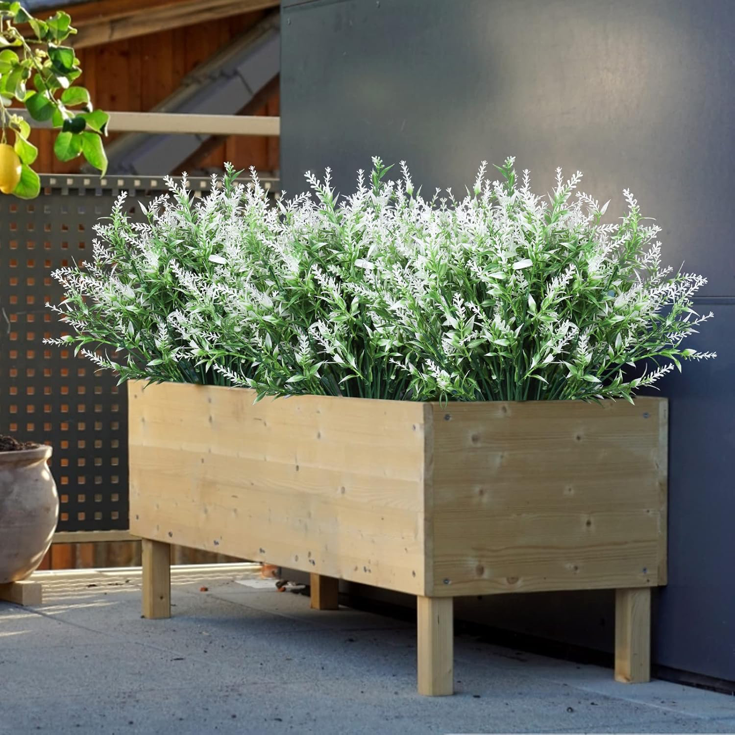 Artificial Flowers Plastic Lav - Bonsai Garden Plants บทวิจารณ์และราคา