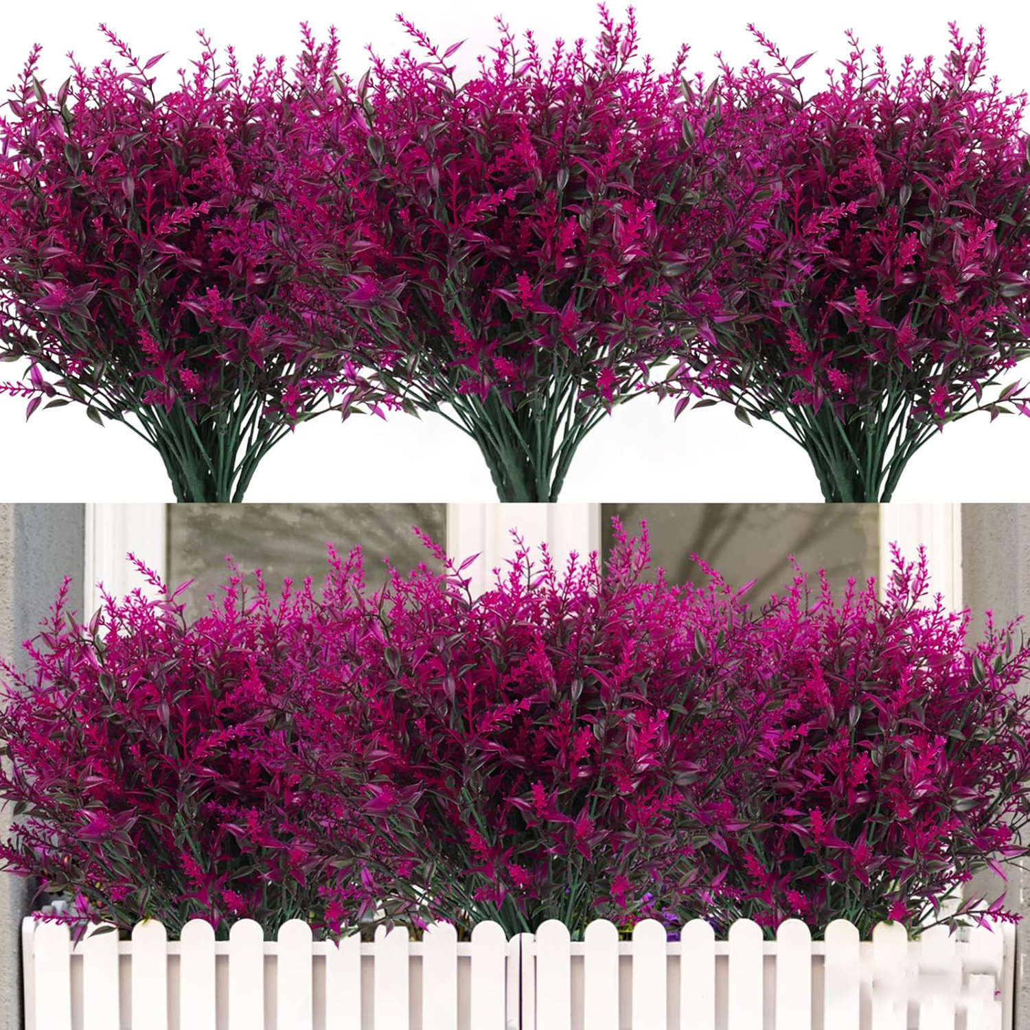 Artificial Flowers Plastic Lav - Bonsai Garden Plants บทวิจารณ์และราคา