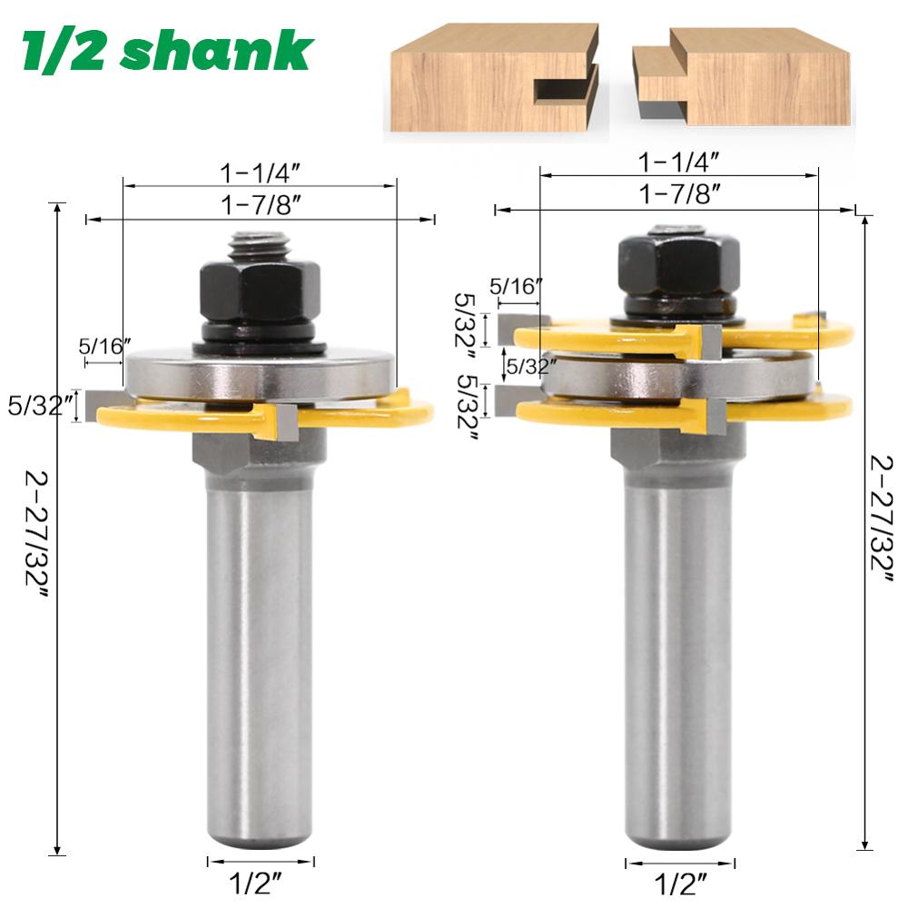 2pcs 12mm Shank 1/2 shank Join - Concave Branch Cutter บทวิจารณ์และราคา