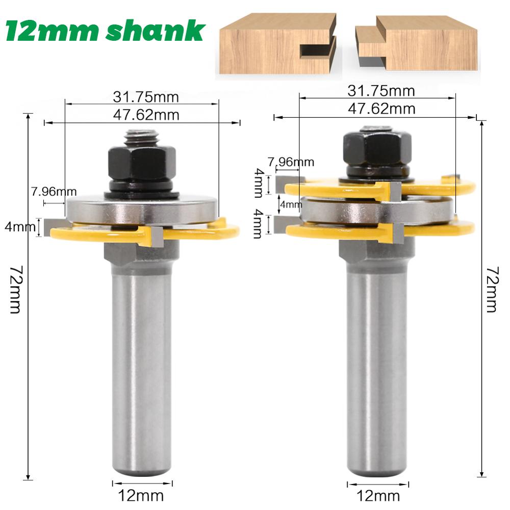 2pcs 12mm Shank 1/2 shank Join - Concave Branch Cutter บทวิจารณ์และราคา